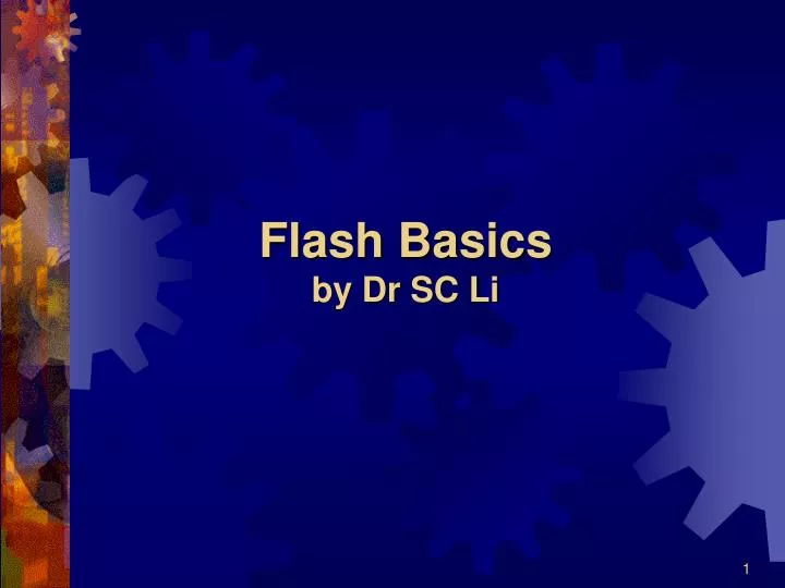 flash basics by dr sc li