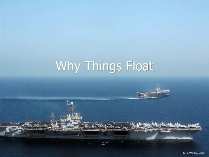 why things float