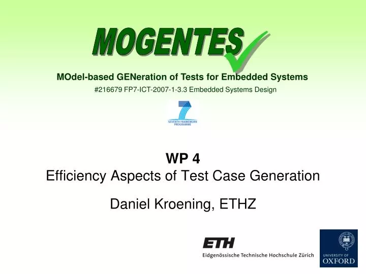 wp 4 efficiency aspects of test case generation