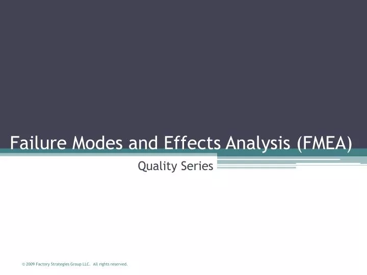 failure modes and effects analysis fmea