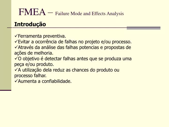 fmea failure mode and effects analysis