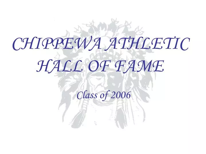 chippewa athletic hall of fame