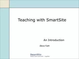 Teaching with SmartSite