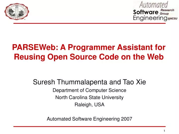 parseweb a programmer assistant for reusing open source code on the web