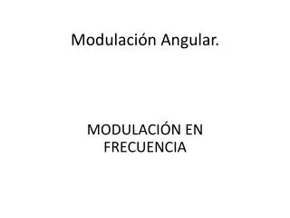 modulaci n angular