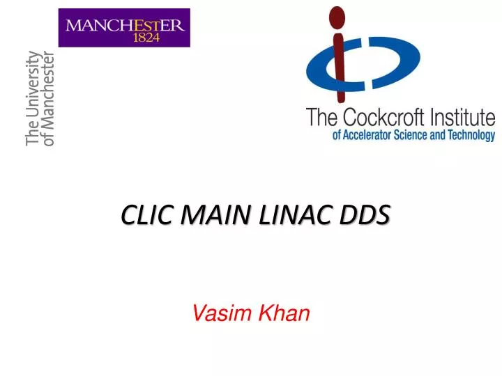 clic main linac dds