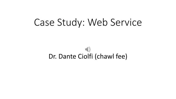 case study web service