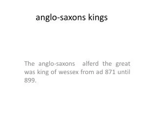 anglo-saxons kings