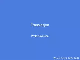 translasjon