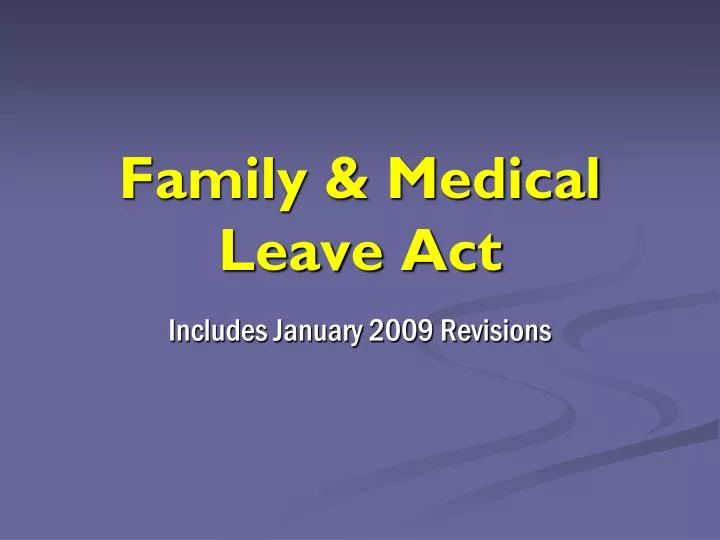 family medical leave act
