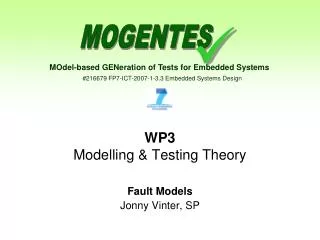 WP3 Modelling &amp; Testing Theory