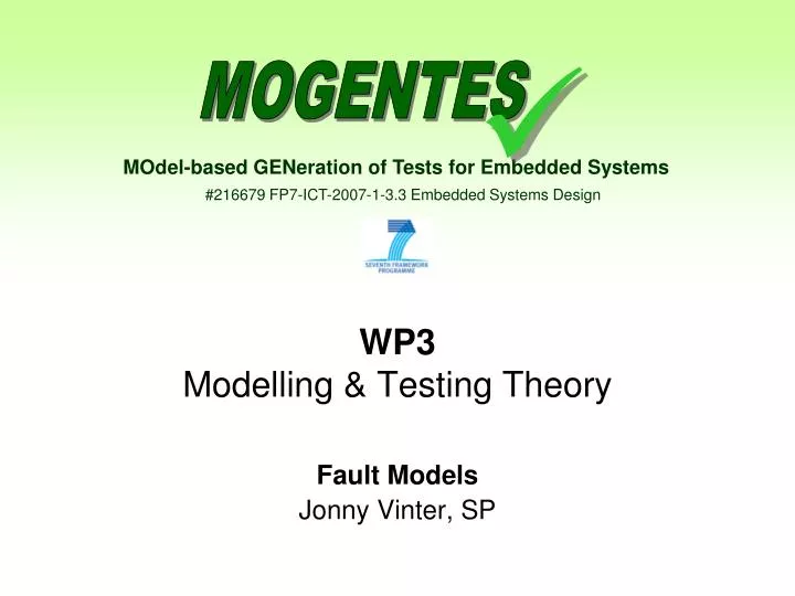 wp3 modelling testing theory