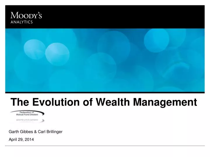 the evolution of wealth management