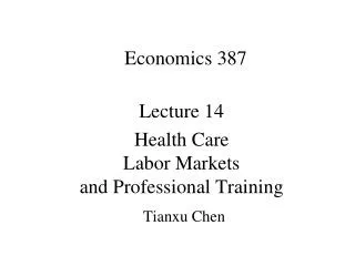 Economics 387