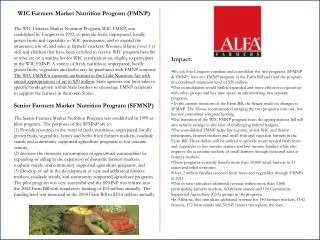 WIC Farmers Market Nutrition Program (FMNP)