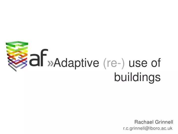 adaptive re use of buildings