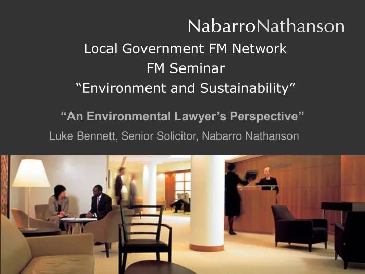local government fm network fm seminar environment and sustainability