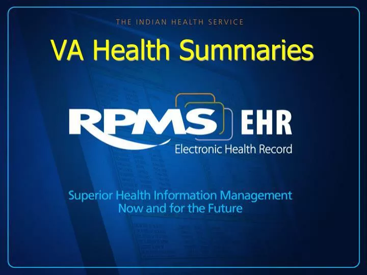 va health summaries