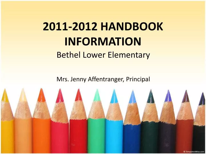 2011 2012 handbook information