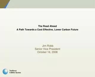 The Road Ahead A Path Towards a Cost Effective, Lower Carbon Future