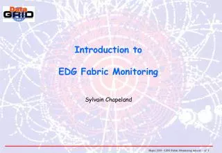 Introduction to EDG Fabric Monitoring