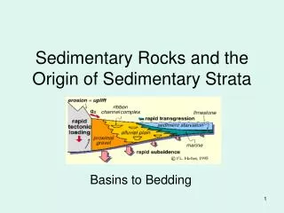 Sedimentary Rocks and the Origin of Sedimentary Strata