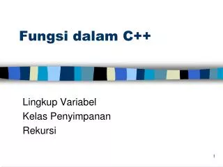 fungsi dalam c