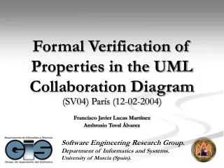 Formal Verification of Properties in the UML Collaboration Diagram