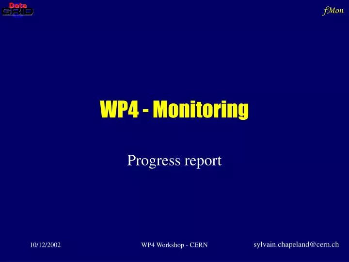 wp4 monitoring