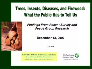 Past Research on Forest Pests and Pathogens