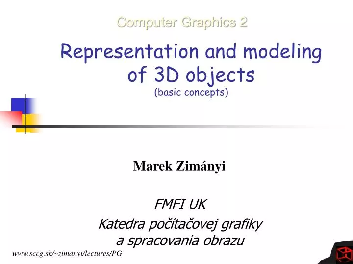 representation and modeling of 3d objects basic concepts