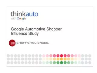 Google Automotive Shopper Influence Study