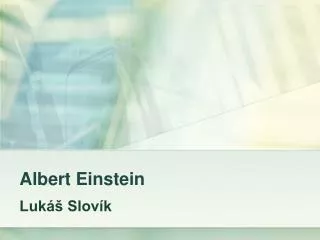 albert einstein