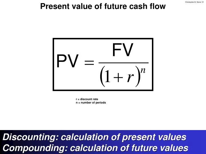 present value of future cash flow