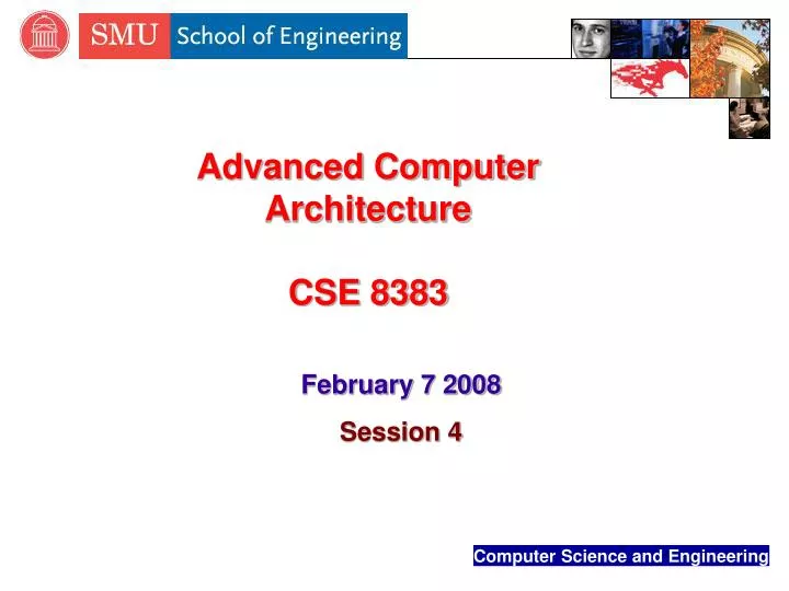advanced computer architecture cse 8383