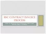 RSC contract Invoice Process - slide 1