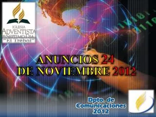anuncios 24 de noviembre 2012
