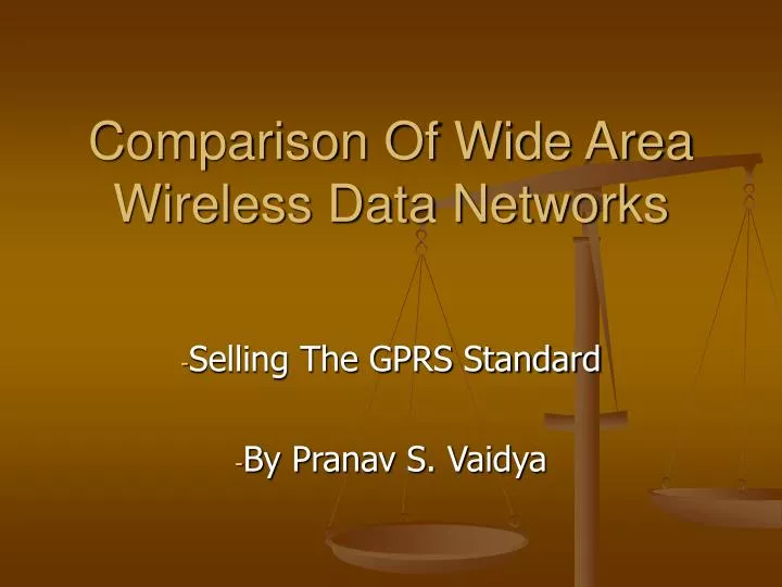 comparison of wide area wireless data networks