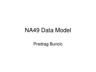 NA49 Data Model