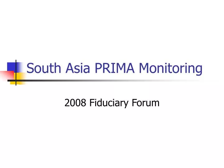 south asia prima monitoring