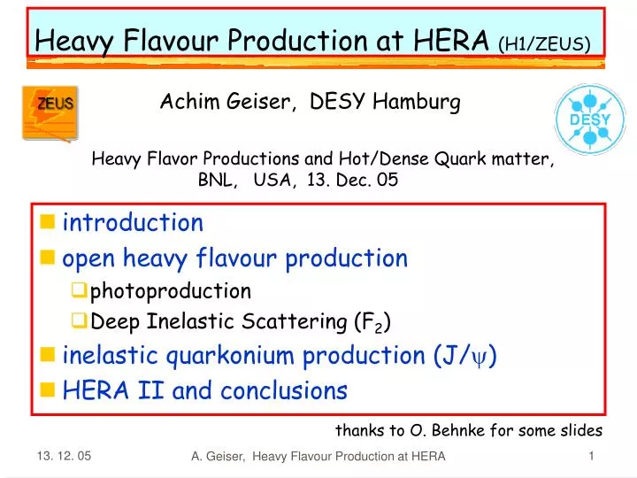 heavy flavour production at hera h1 zeus