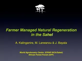Challenges for the Sahel