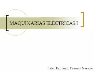 maquinarias el ctricas i