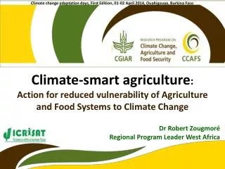 Climate-smart agriculture :