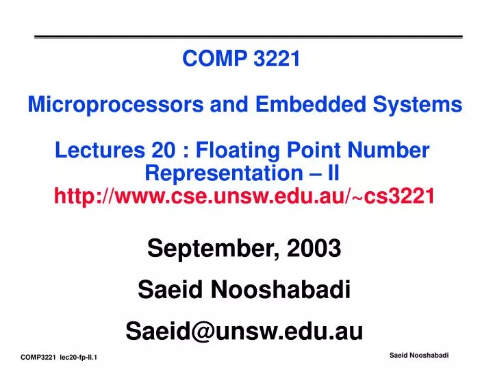 september 2003 saeid nooshabadi saeid@unsw edu au