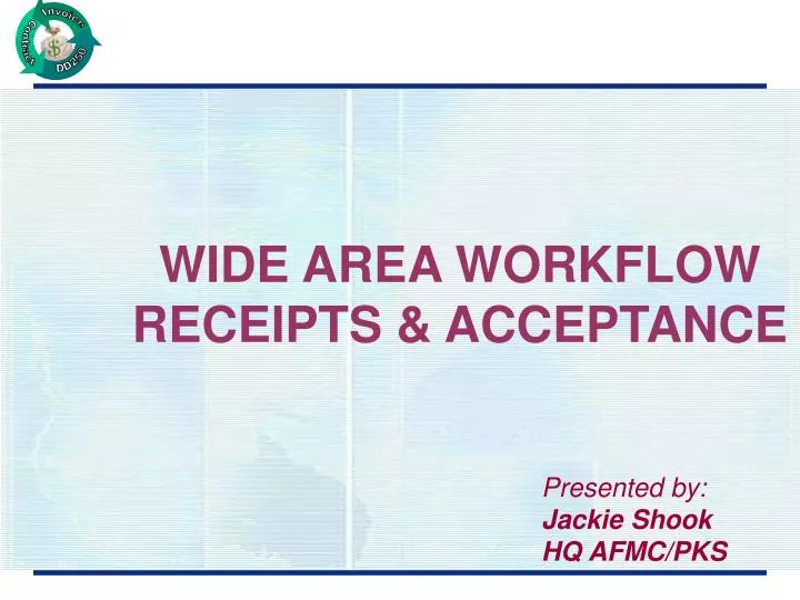 wide area workflow receipts acceptance