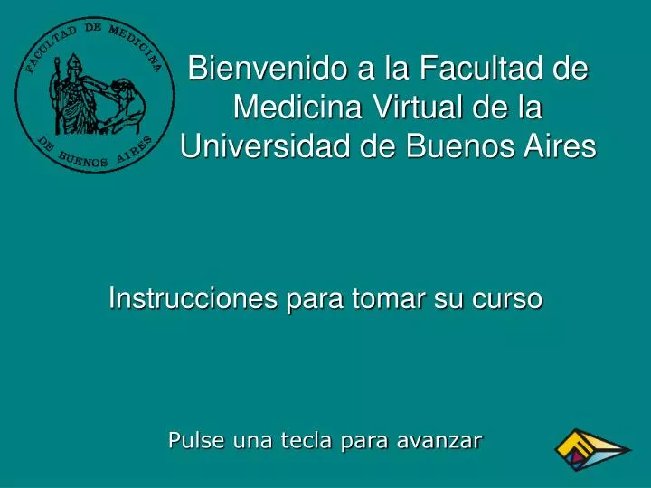 bienvenido a la facultad de medicina virtual de la universidad de buenos aires