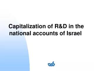 Capitalization of R&amp;D in the national accounts of Israel