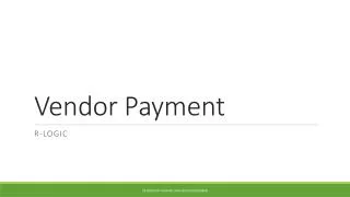 Vendor Payment