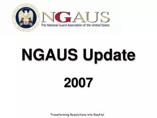 NGAUS Update 2007